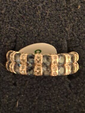 Lab created blue zirconia Graceful Gems ring